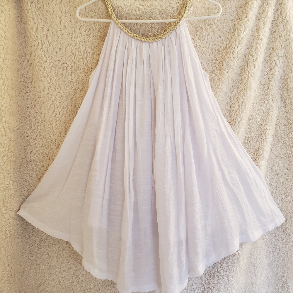 NWT Sand and Spirit White/ Gold Dress